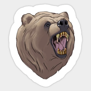 Bullet Tooth Bear Sticker